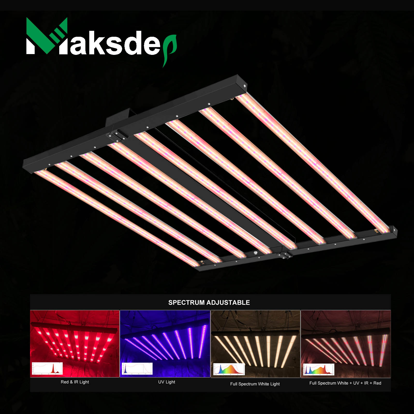HOT 3 Way Dimming UV IR 800W 1000W Led Grow Lights 2023 Indoor Hydroponic Samsung Lm301b Lm301h Full Spectrum Plant Growth Light