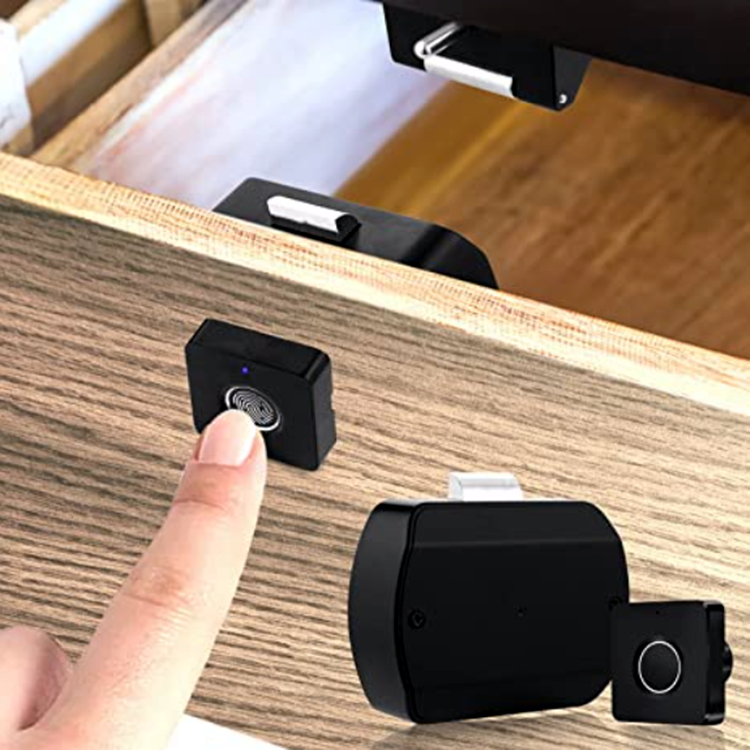 Boxing Smart Small Finger Print Biometric File Cabinet Lock Drawer Fingerprint Clothes Locker Lock For Office Home