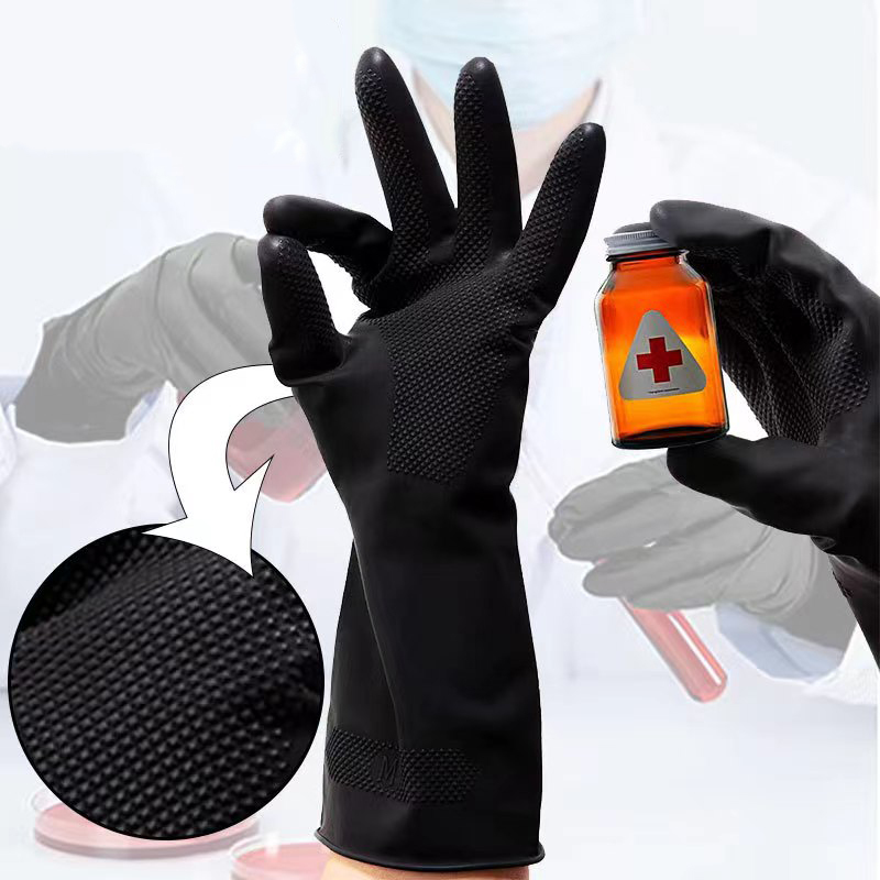 Custom Color Sun brand Comfortable Kitchen Cleaning Washing Latex Rubber Long Household Gloves