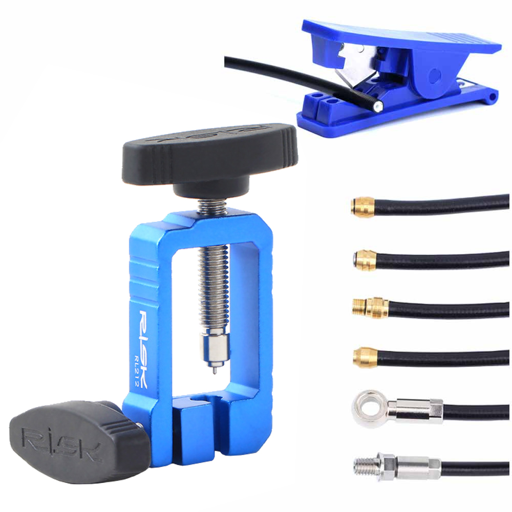 Bicycle Insert Tool Set Hydraulic Hose Cutters Disc Brake Hose Cable Cutter Connector Needle Driver Kit Bike Accessories