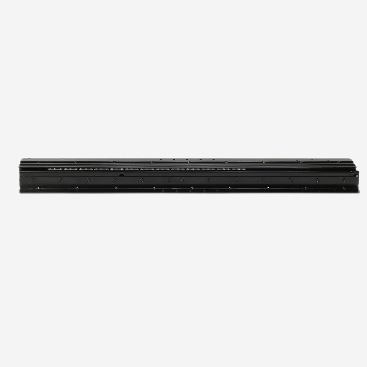 Hidden stair cabinet pulls invisible ball bearings, rail guides, slide rails under metal guides