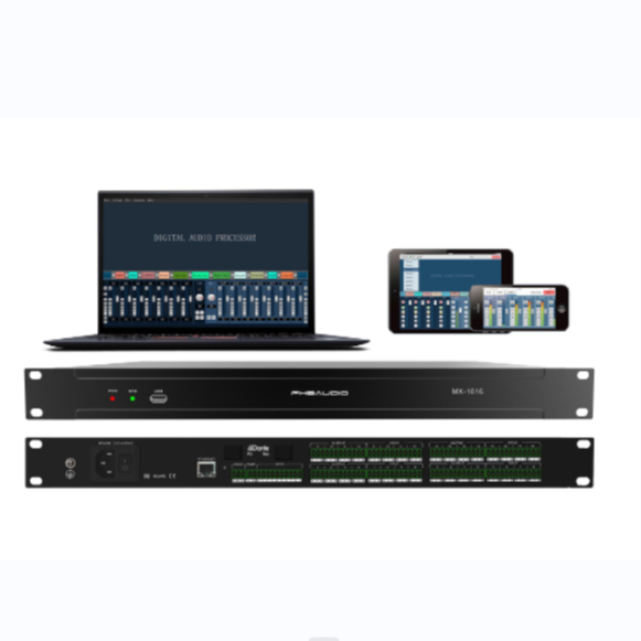 16 Channels Professional Audio Dante DSP Audio Processor