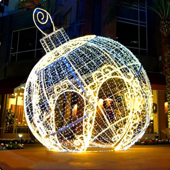 IP65 waterproof outdoor motif lights decorative street  led bell shape light for christmas