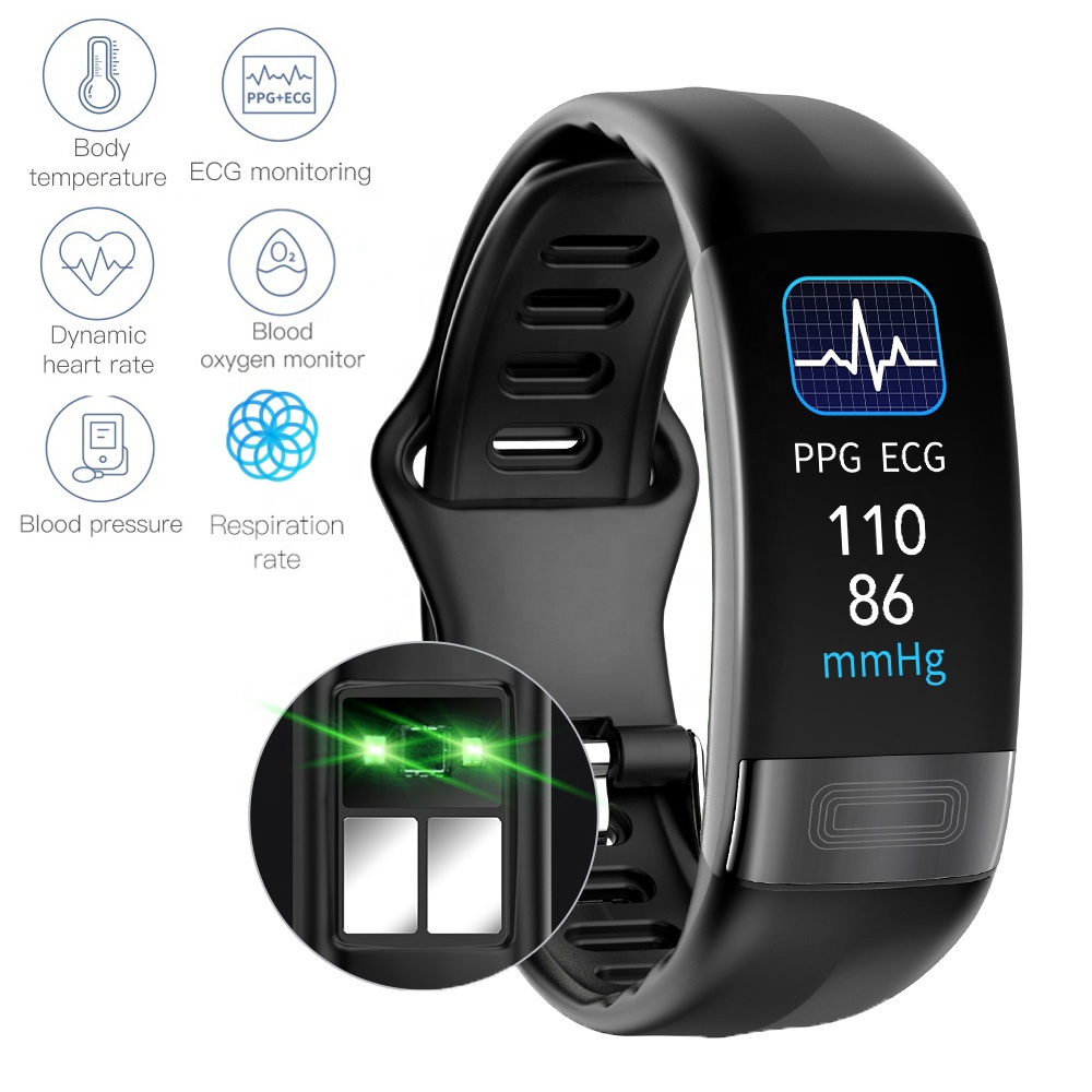 2021 NEW Update P11 Plus Heart Rate Blood Pressure Oxygen ECG Monitoring Body Temperature Smart Watch