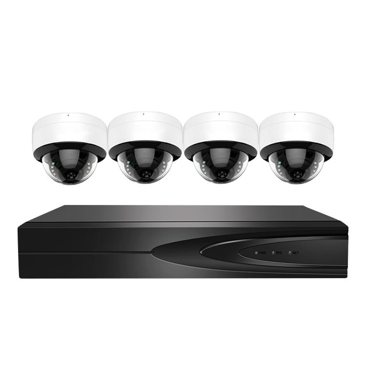 4 канала H.265 3MP POE IP CCTV анти вандальная купольная камера безопасности системы