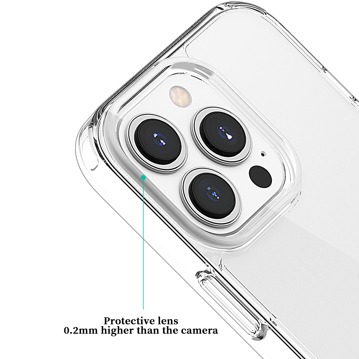 Amazon Hot Sale Luxury TPU PC Hybrid Clear Phone Back Cover For iPhone 13 13 Pro 13 Pro Max Case