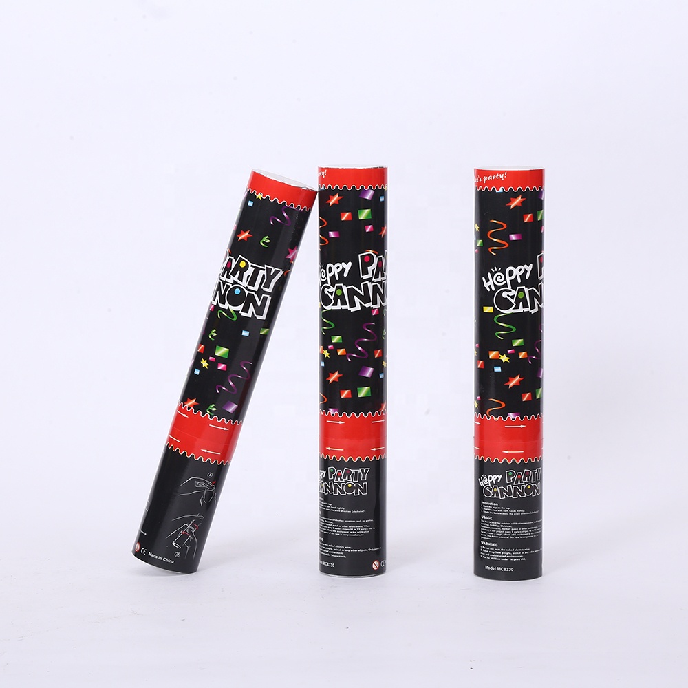 Сверкающая фольга прямоугольная бумага BSCI confetti shooter для сумасшедшего праздника