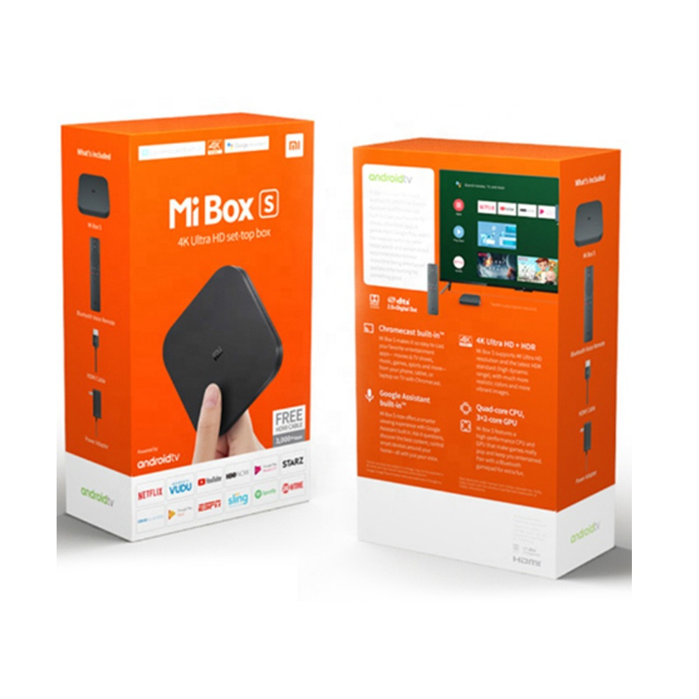 Популярные продукты xiaomi mi box s tv 4k android коробки для ТВ 2 ГБ 8 ГБ xiaomi 4k tv box