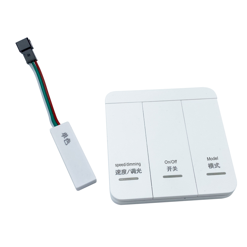 12V 24V беспроводные Светодиодные полосы контроллера 3-клавишным Проточная вода течет светодиодные ленты RGB пульт дистанционного управления переключатель