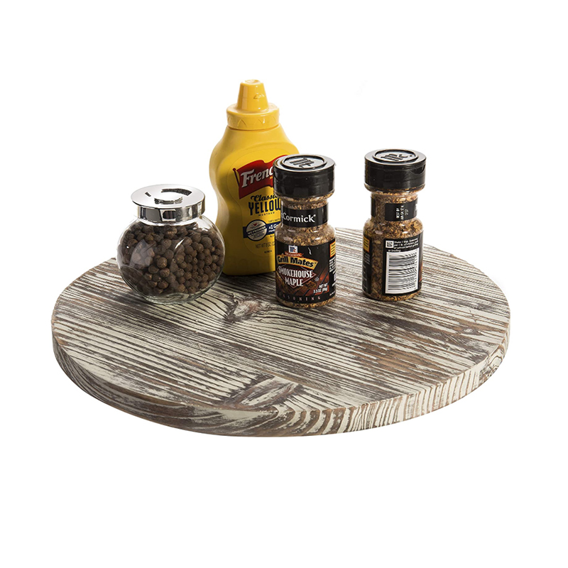 latest hot sale wood lazy susan turntable wooden rotating tray for kitchen