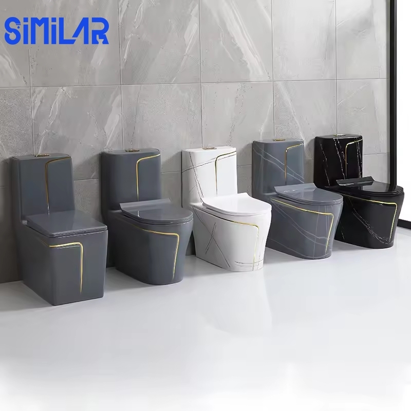 SIMILAR Factory Bathroom Round Marble Toilets for Bathroom