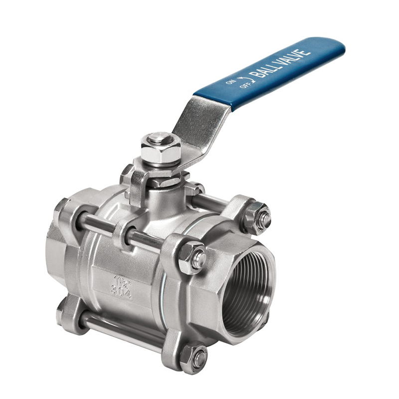 1/2''-4'' stainless steel ball valve three way ball valve handles 3 way gas valve