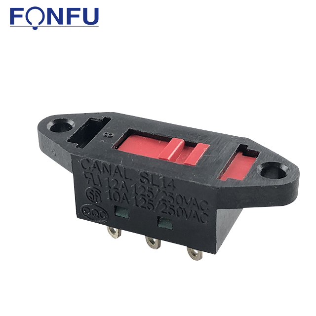 12A 125VAC 12A 250VAC скользящий переключатель высокий ток 6 контактов SL14 выключатель питания
