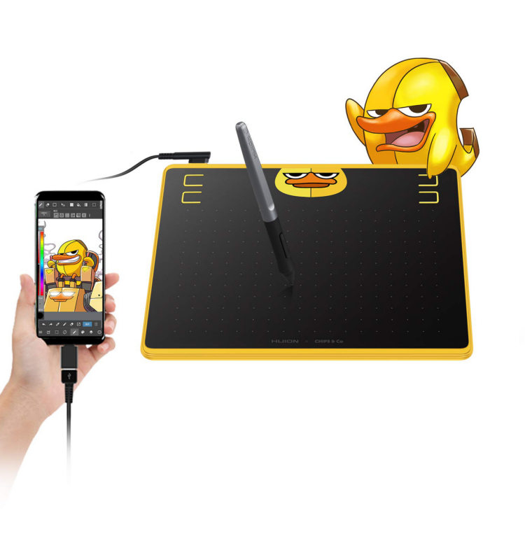 Новые чипы! HS64 SE 8192 уровней 6,3*4 дюйма Поддержка Android версии Детский планшет для рисования
