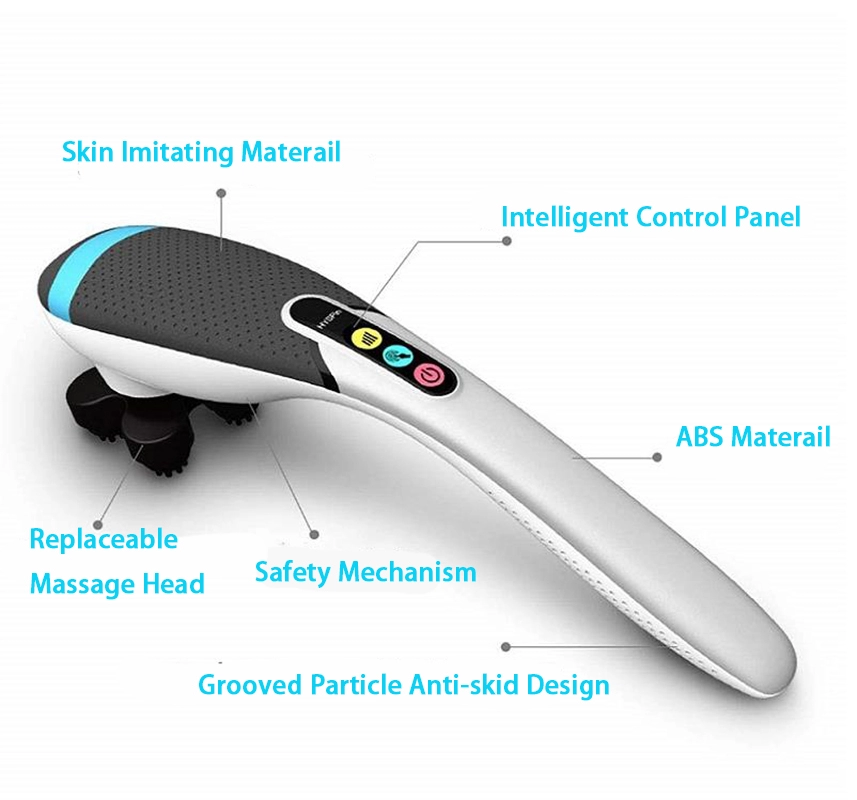 Hot sale LCD display automatic hand chiropractic percussion massager electric handheld deep tissue massager
