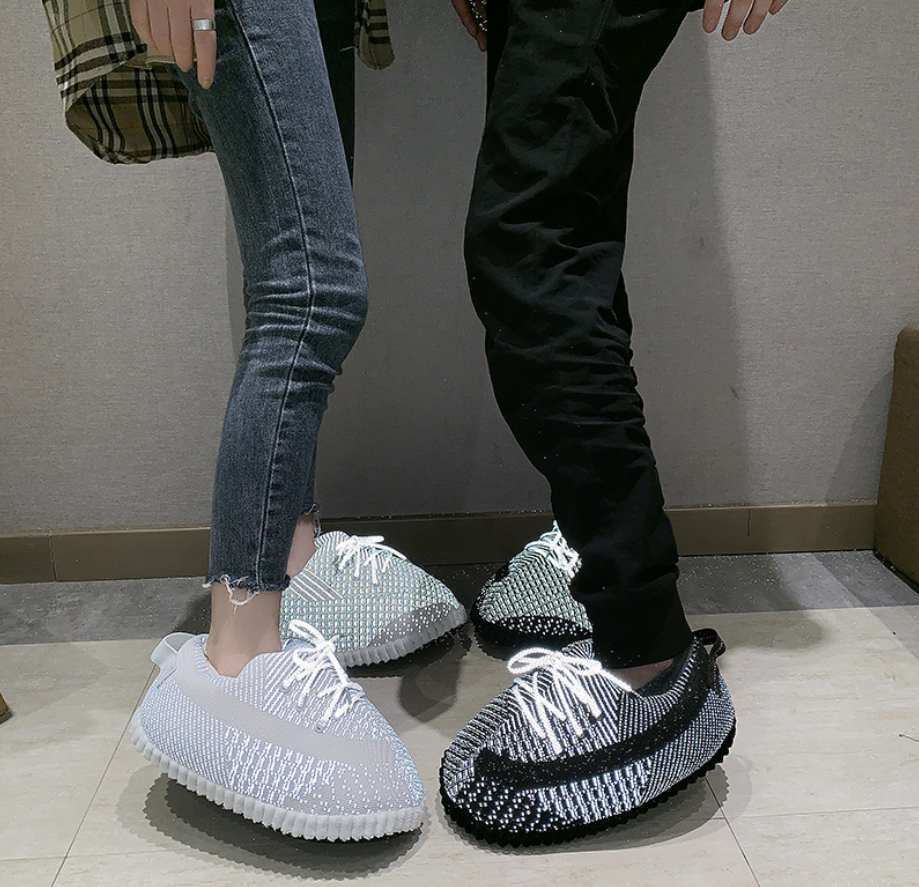 Новинка; Сезон Зима; yeezy bread full sky star; Обувь для влюбленных пар; Обувь в подарок; yeezy; Плюшевые Тапочки