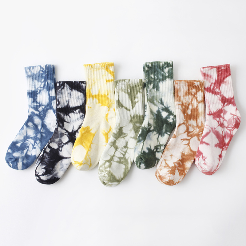 Custom designer cotton baby socks tie dye socks for kids