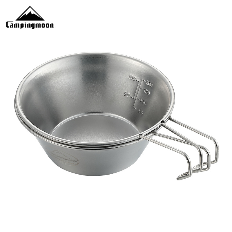 300ml Single-walled Sierra Cup for Outdoor Camping Stainless Steel Portable bowl Stainless Steel Cup