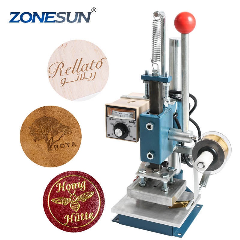 ZONESUN 10 см x 13 см машина для тиснения бумаги, пластика, кожи, горячего тиснения фольгой, термопресс, перфоратор