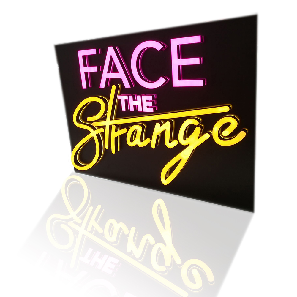 whole sell factory custom company bar restaurant illuminated acrylic led signage letters light up 3d sign board