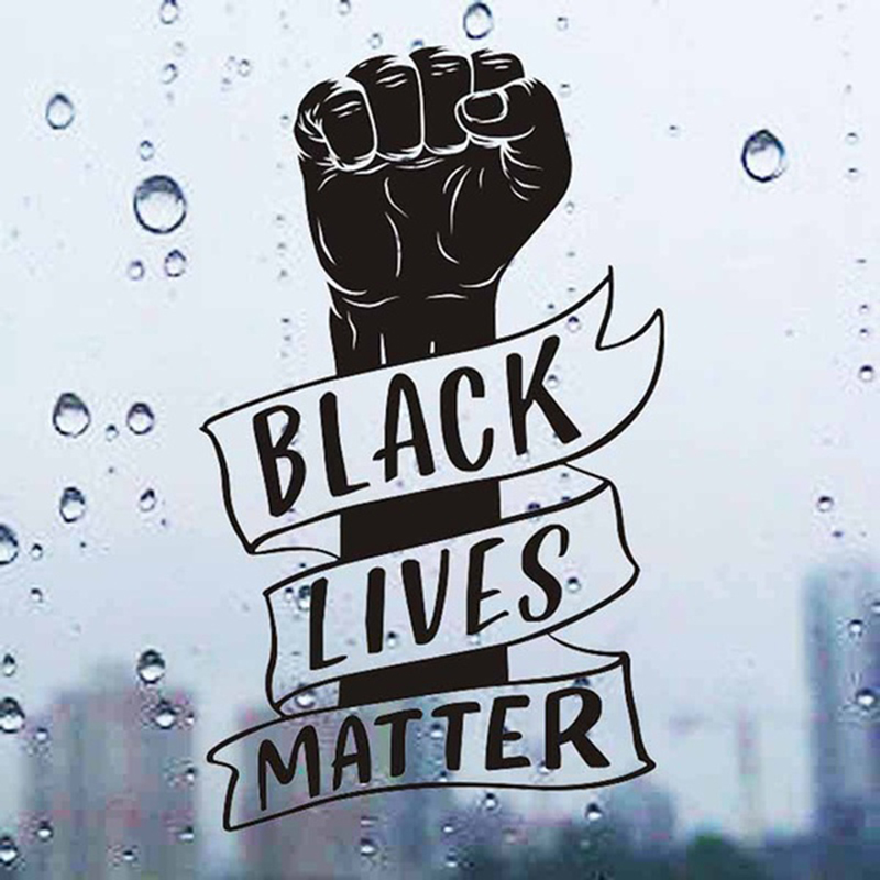 Съемные Наклейки на окна ноутбука Black Lives