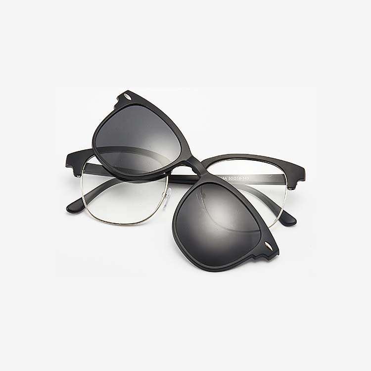 Night Vision Driving Infrared Optic Hunting Anti Glare 5 In 1 Clip On Glasses myopia frame sunglasses clip