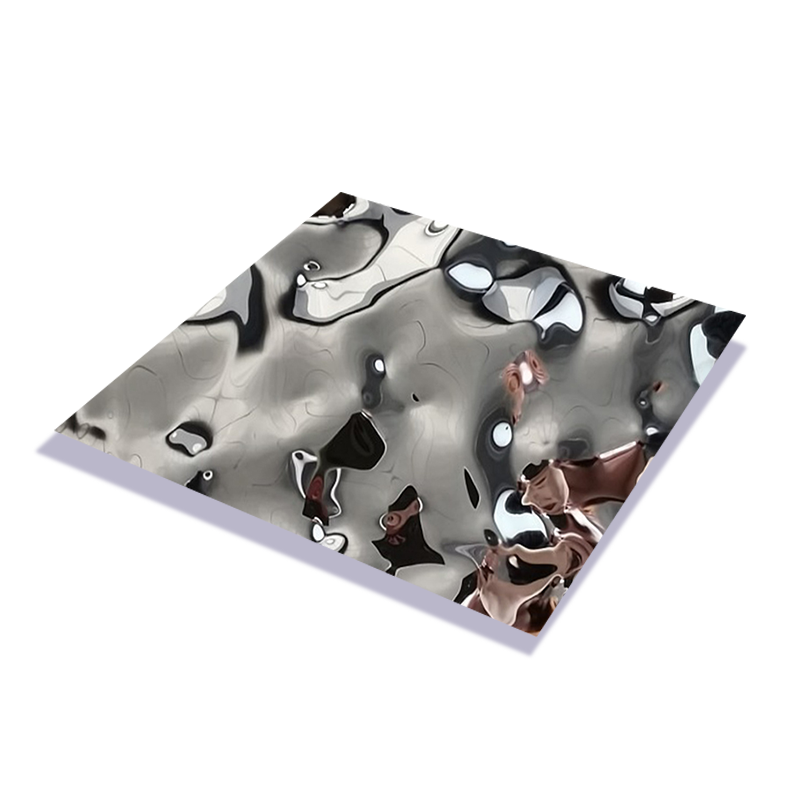 Stainless Steel Stamped Ripple Sheet для Wall Panel, Ceiling Decoration, Water Wave, Color Gold Mirror, ss 201 304 430 Pvd