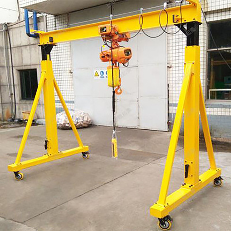 Hot Sales 0.5 1 2 3 5 10 Ton Mini Flexible Adjustable Portable Gantry Cranes With Chain Hoist