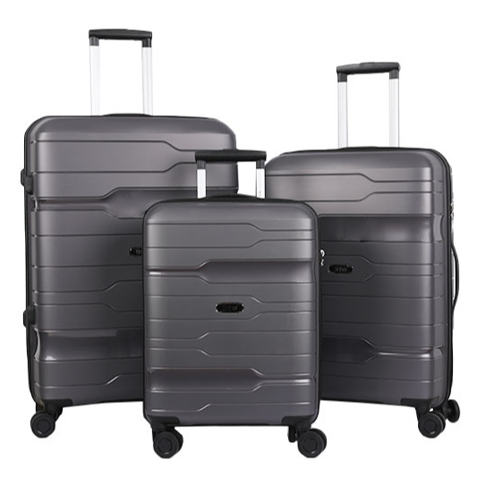 Luggage High Quality trolley luggage PP material aluminium trolley supper lighter hot sale