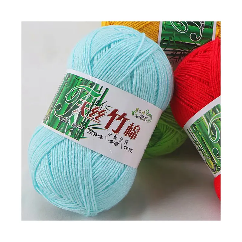 Low Price Strong And Soft Bamboo Fiber And Cotton Blended Yarn for Woven