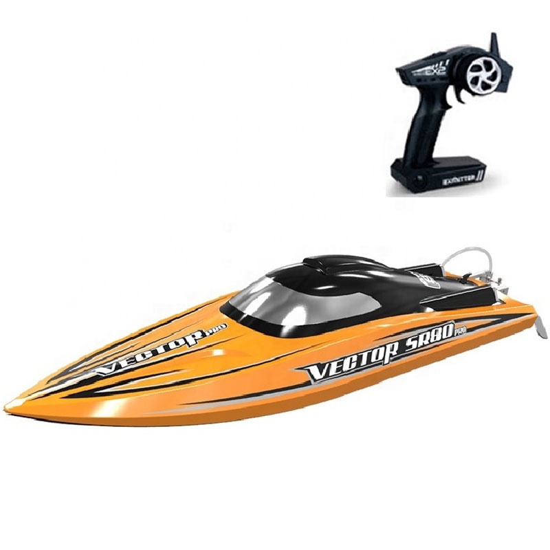 2021 high quality rc boats for sale plastic remote control racing speed kids electric ship toy with high speed SR80 Pro ARTR