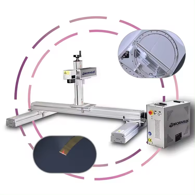 Factory Supply XY Moving Laser Marking Machine for LED Mirror Coating Removing Mirror Machine