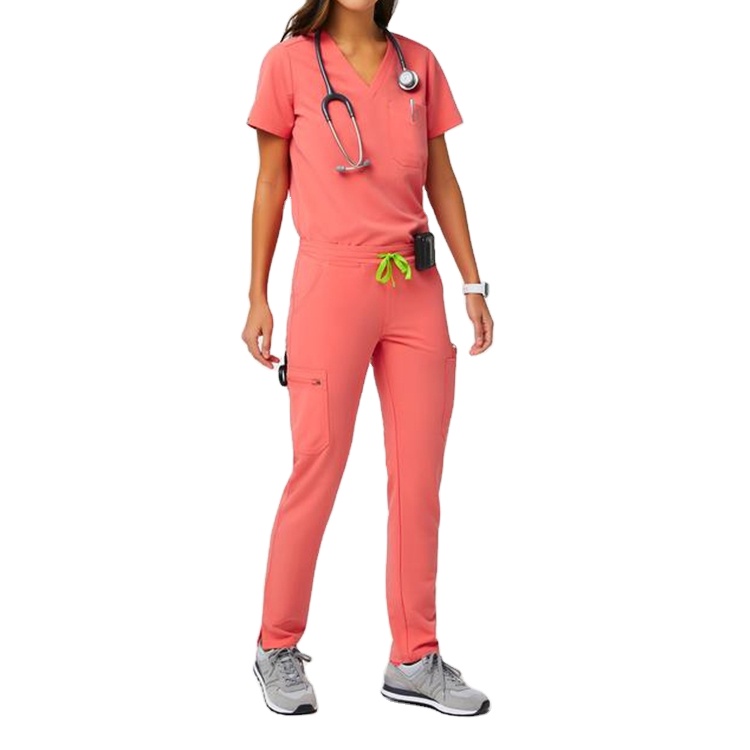 Fashion scrubs joggers nursing pants womens spandex fabric pants medical scrubs wholesale