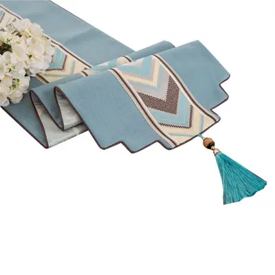 New Chinese Style Simple Light Luxury Cotton Table Banner Nordic Style Table Mat Tea Table TV Tablecloth