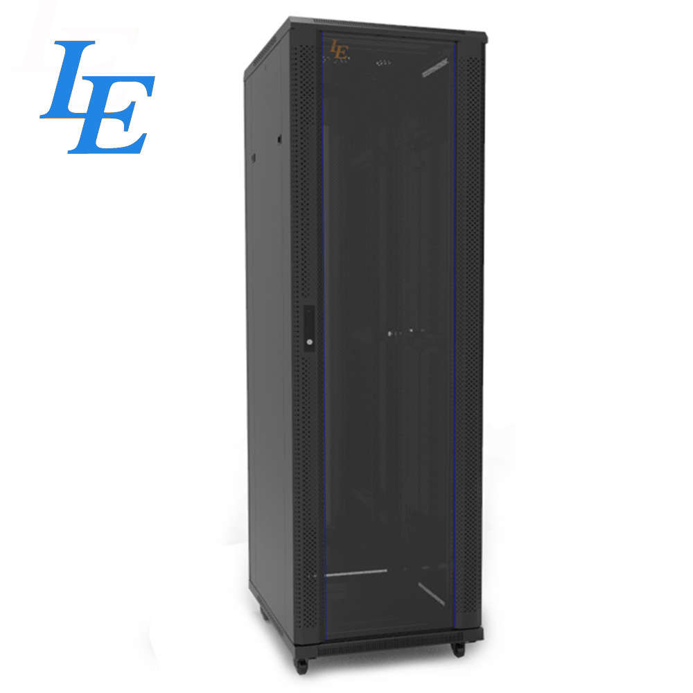 Server Rack 22U 24U 36U Tempered Glass Front Door Cabinet