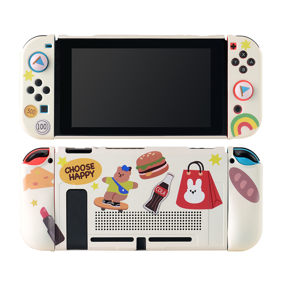 Мягкий защитный чехол из ТПУ для игровой консоли Nintendo Switch, милый мультяшный чехол для контроллера Nintendo Switch, Прямая поставка