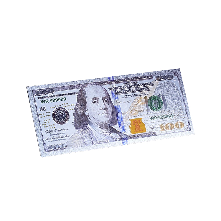 Wr коллекционный сувенирный подарок красочный 2011 год доллар США 100 доллар валюта 99,9 Серебряная банкнота покрытая миру