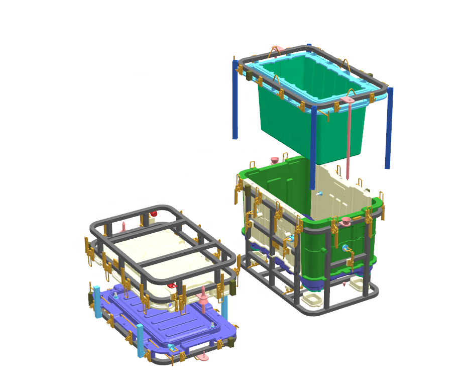 Plastic High Precise Moulds for Plastic Roto Parts Mould Maker