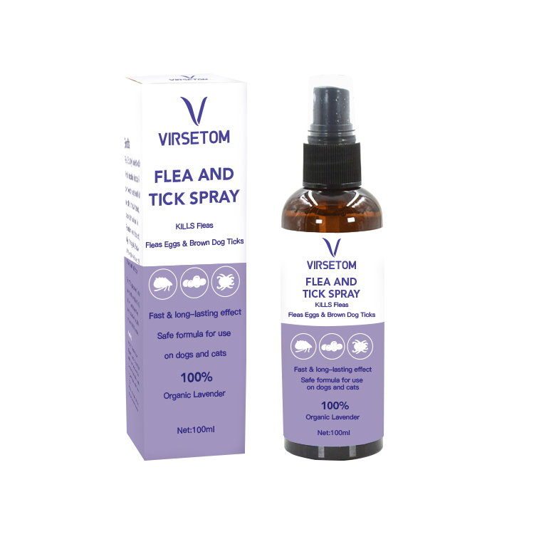 100% Natural Ingredients 100ml Anti Flea and Tick Pet Dog Spray