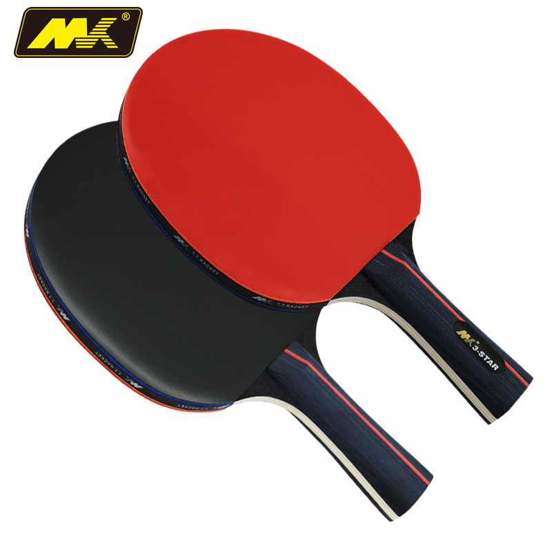 Customized Logo Professional Wood Table Tennis Racket Ping Pong Bat Set 8 Balls and Portable Net for 4 Players
