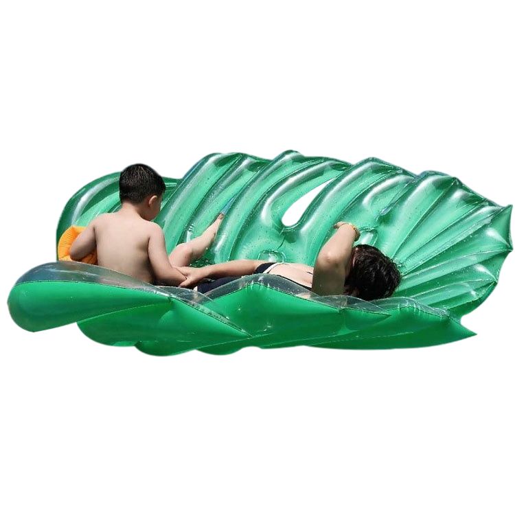 Hot sael Water amusement park Factory Custom Leaf Inflatable Water Mattress Swimming Pool Air Bed