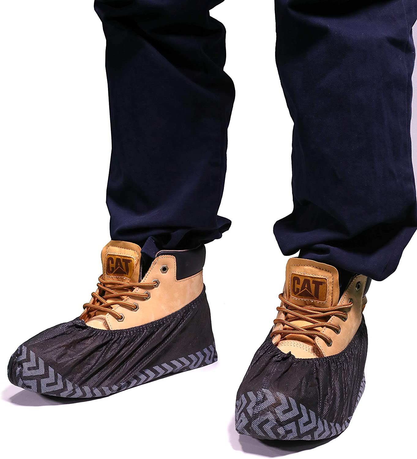 TOPMED Black Hot Sale Waterproof Slip-Resistant Disposable Overshoes Protective Wholesale Shoe Covers for Household