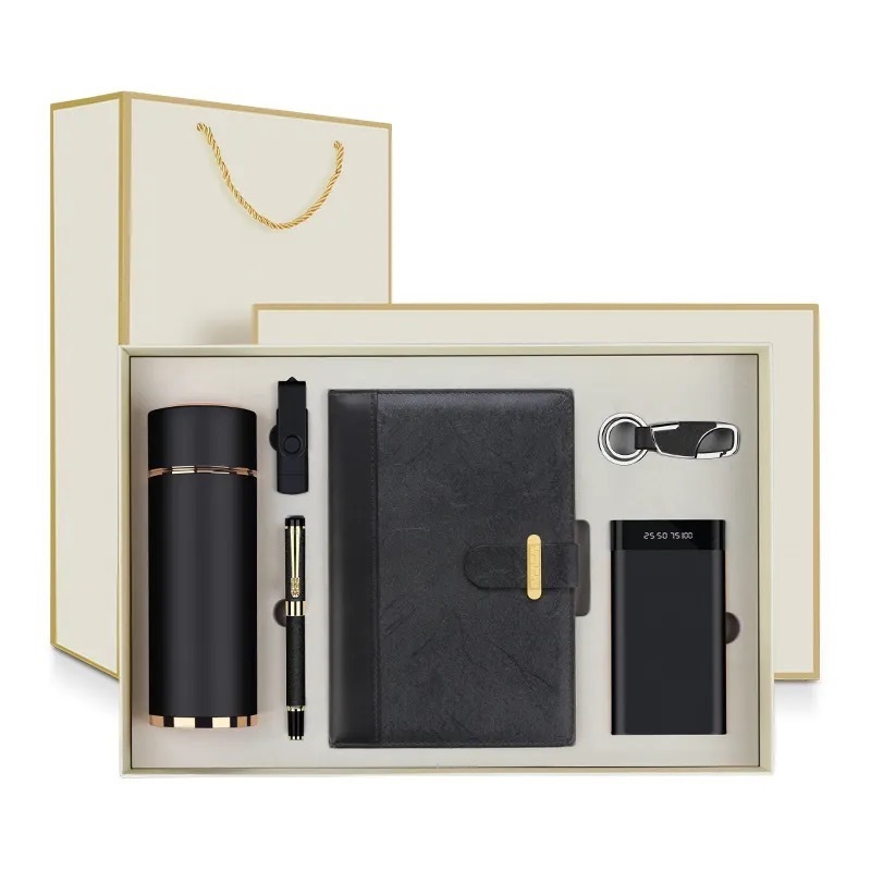 Business A5 Journal Office Work Notepad Diary School Supplies corporate luxury promotional Notebook Gift Box Set
