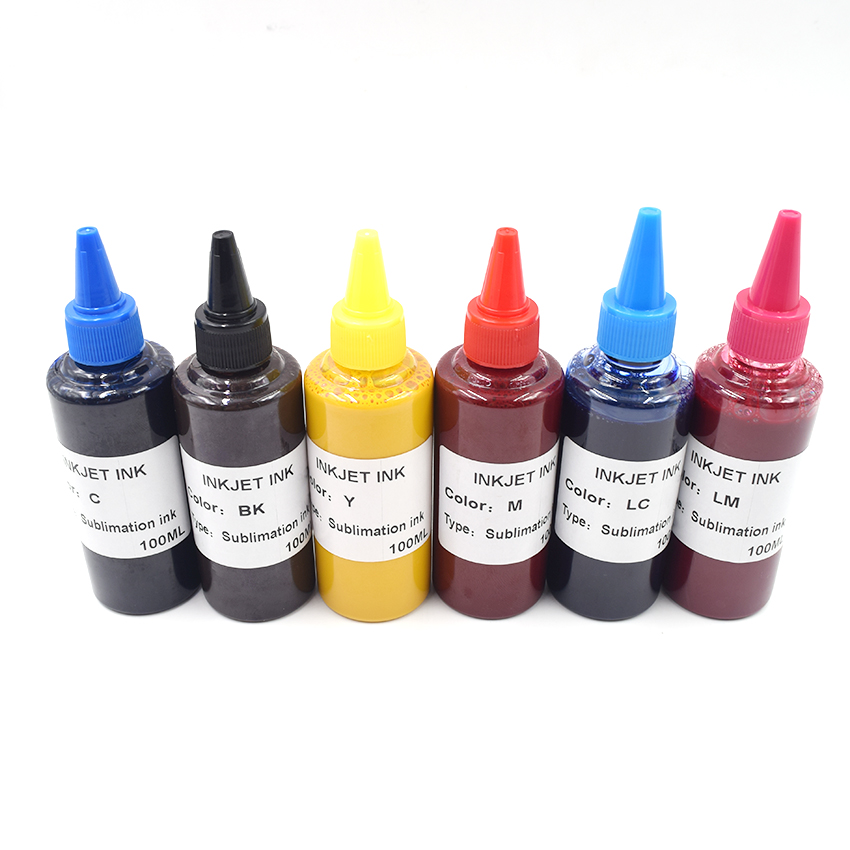 Сублимационные чернила для принтеров Epson Stylus Photo R230 T50 1390 R270 1390 L805 1500W R330 1400 1430 T60 P50 A700 A800, 6 цветов
