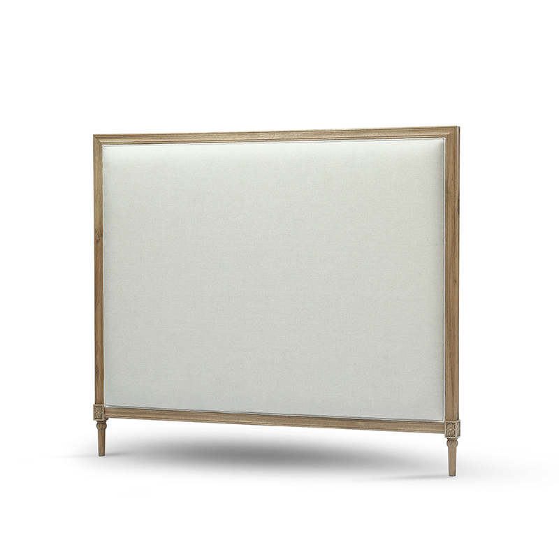 Full queen size bed frame with soft linen fabric purple headboard upholstered