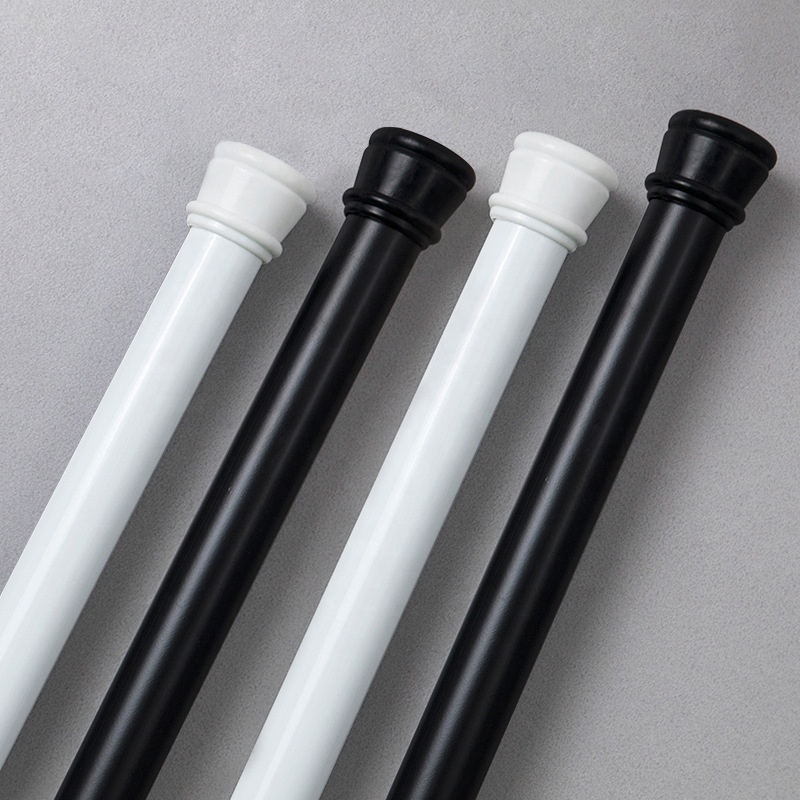 2021 Fashion Aluminium Adjustable Tension Shower Curtain Rod Bathroom Shower Curtain Rod