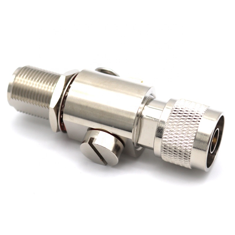 Female to N lightning jack bulkhead to male arrester lightning surge N arrester protector rf connector