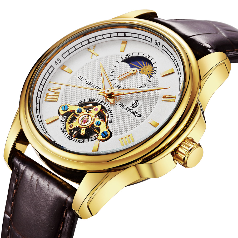 Luxury Men Watches Men Fashion Design Stainless Steel band mechanical Wristwatch Sport Waterproof Watches men watch automatic