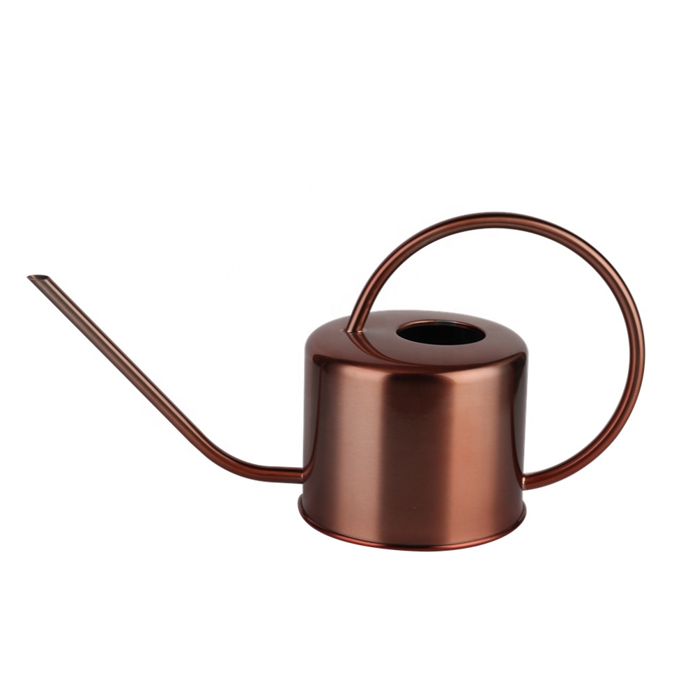 Decorative Copper Colored 40oz Watering Can - Easy Pour Gooseneck Spout for Fast and Easy Indoor Plant Watering
