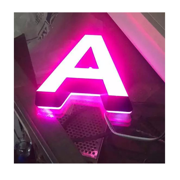 Acrylic bright luminous characters diy led channel letters signboard
